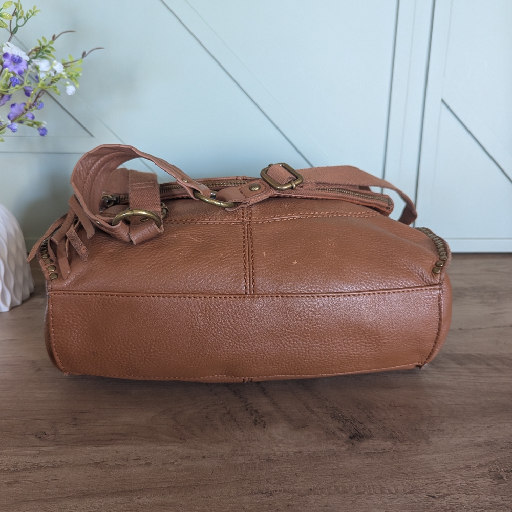 The Sak Silverlake Brown Pebbled Leather Crossbody with Tassel Detail - Picture 7 of 11